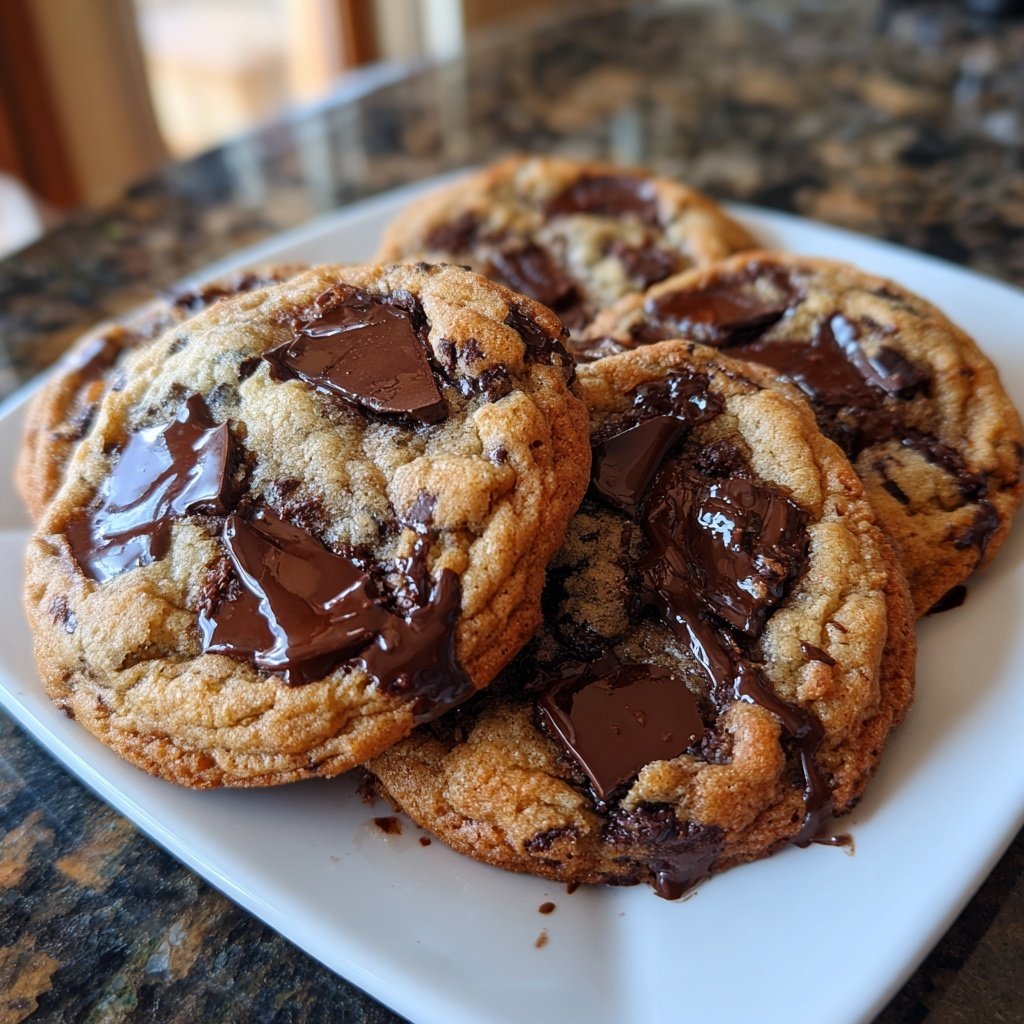 Cookies mit dunkler Schokolade