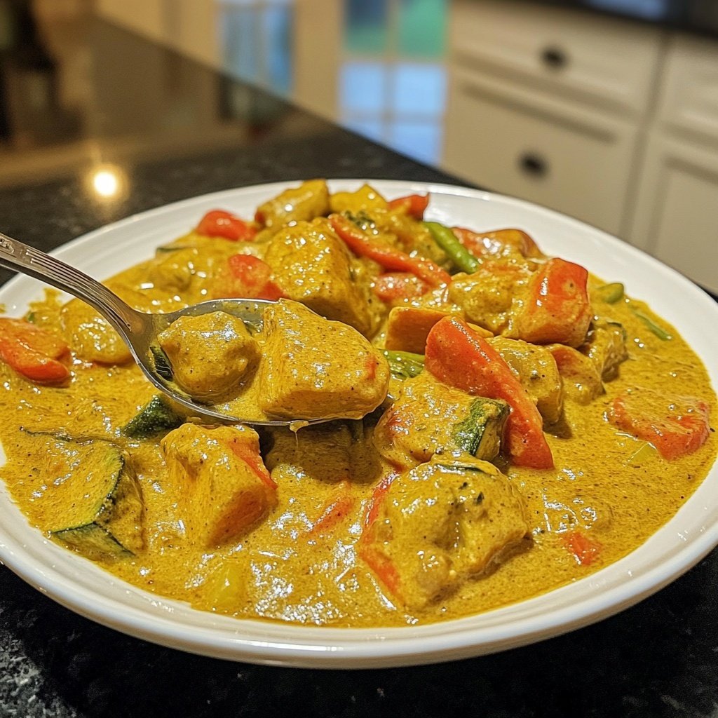 Vegetarisches Curry mit Chinakohl