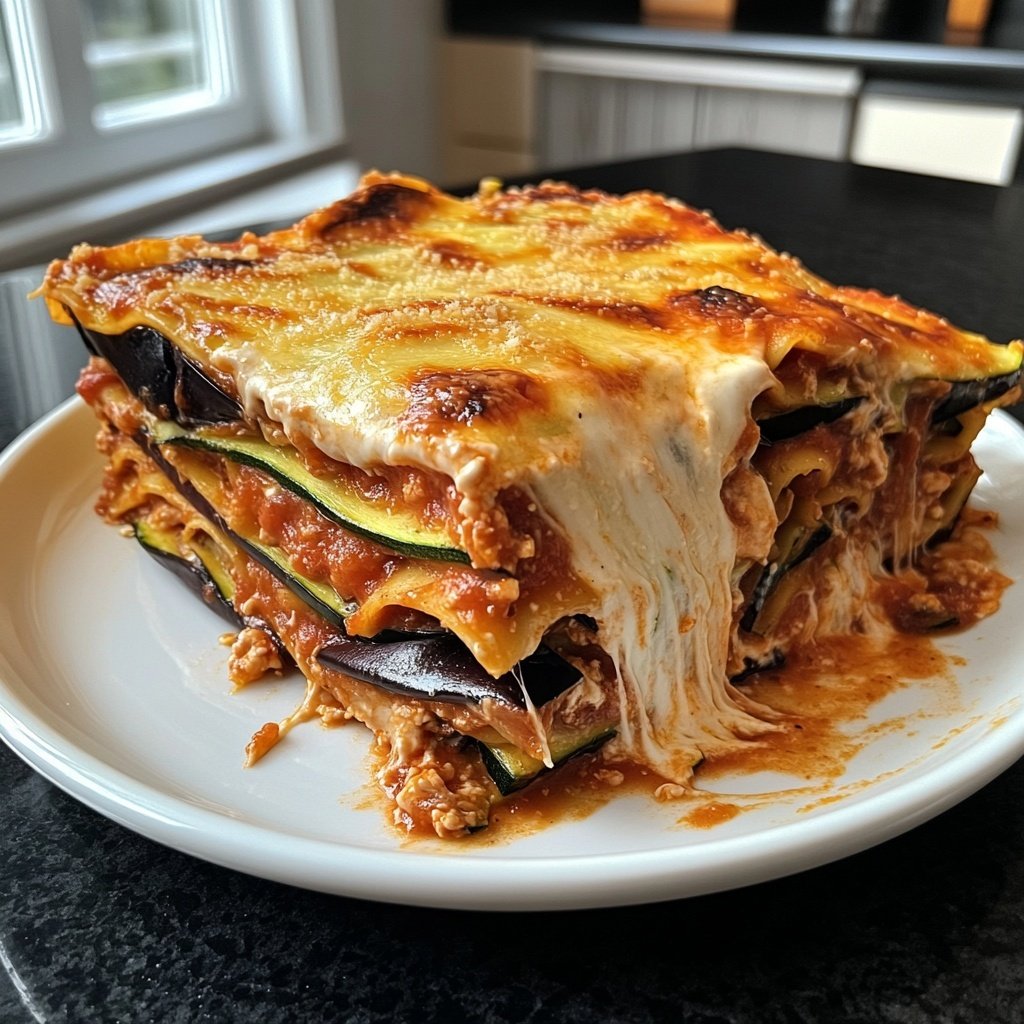 Lasagne mit Zucchini und Aubergine