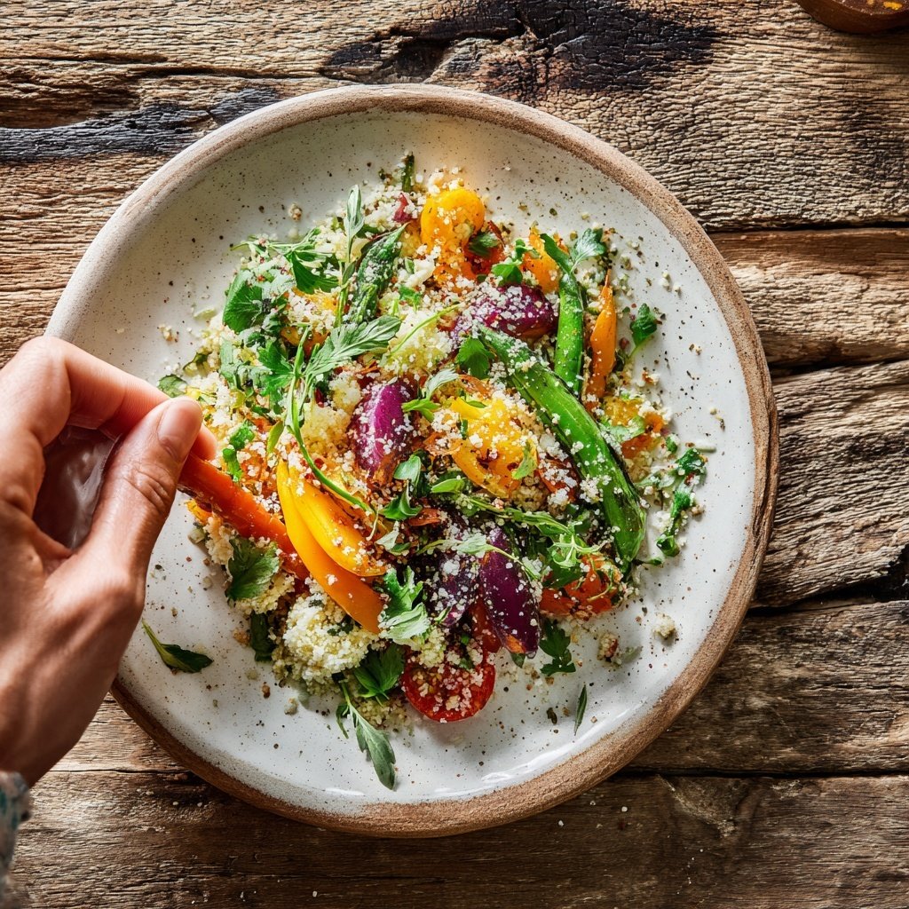 Reissalat Zum Grillen Mit Gemüse