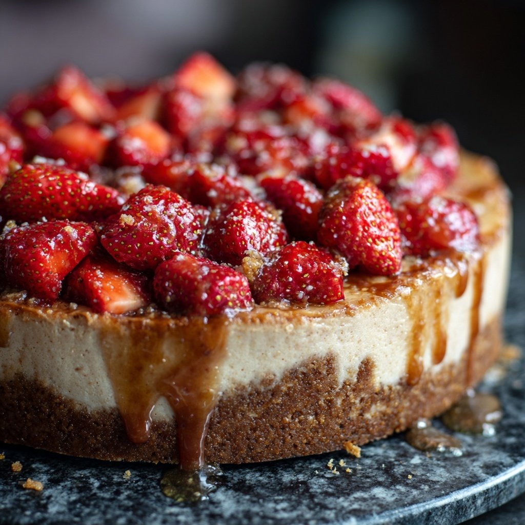 Schneller Erdbeerkuchen ohne Backen
