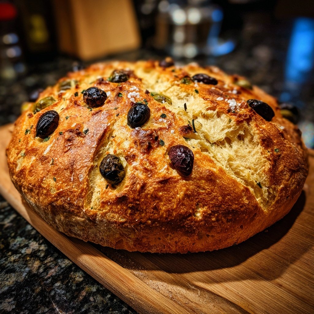 Zupfbrot Mit Olivenstücken