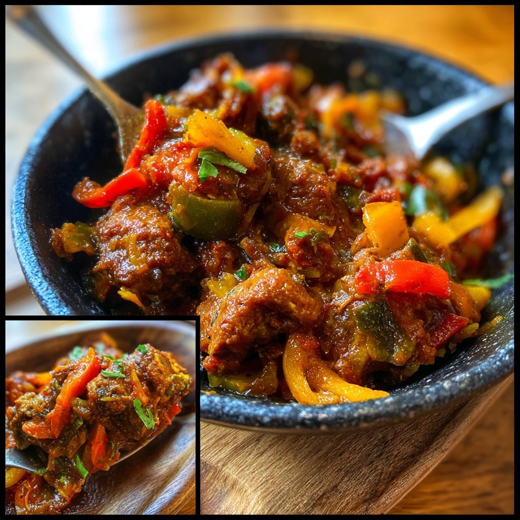 Hackfleisch Pfanne mit Paprika