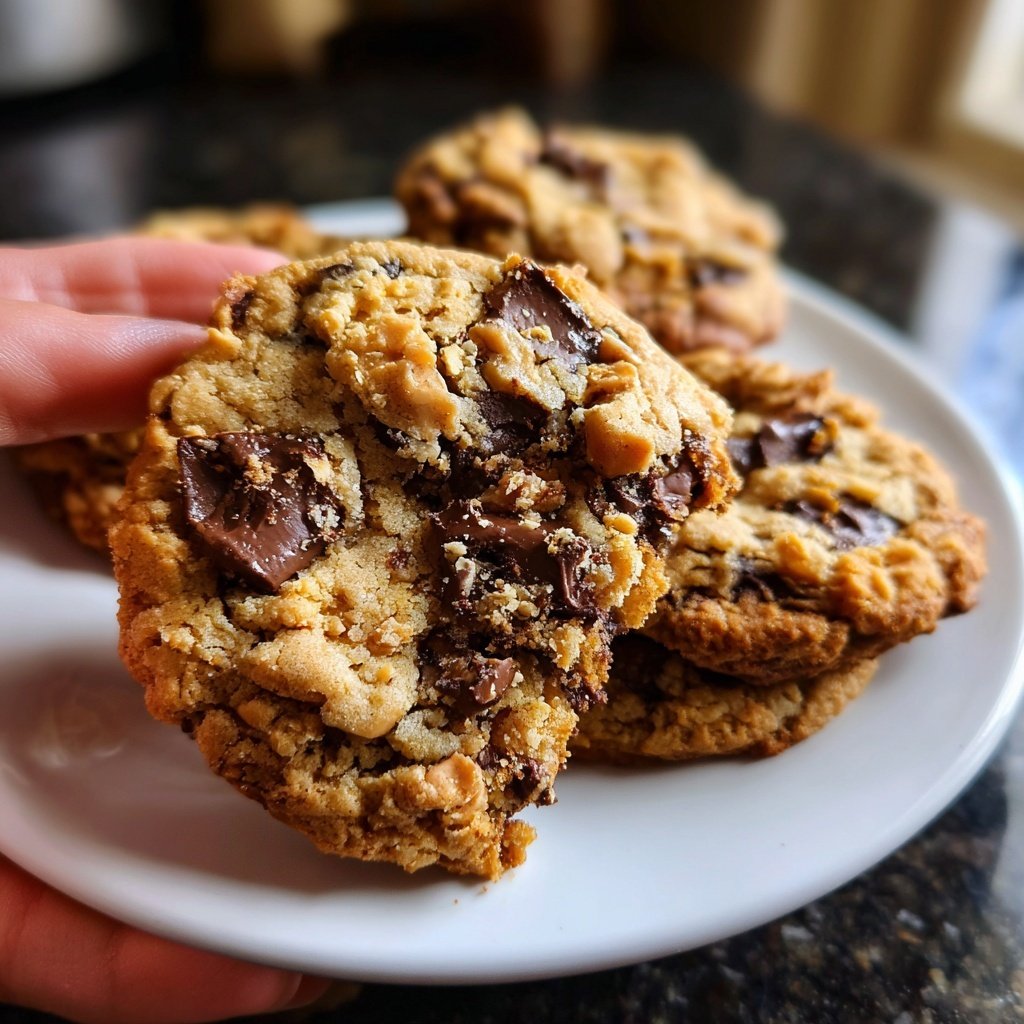 Cookies mit Erdnussbutter und Kakao