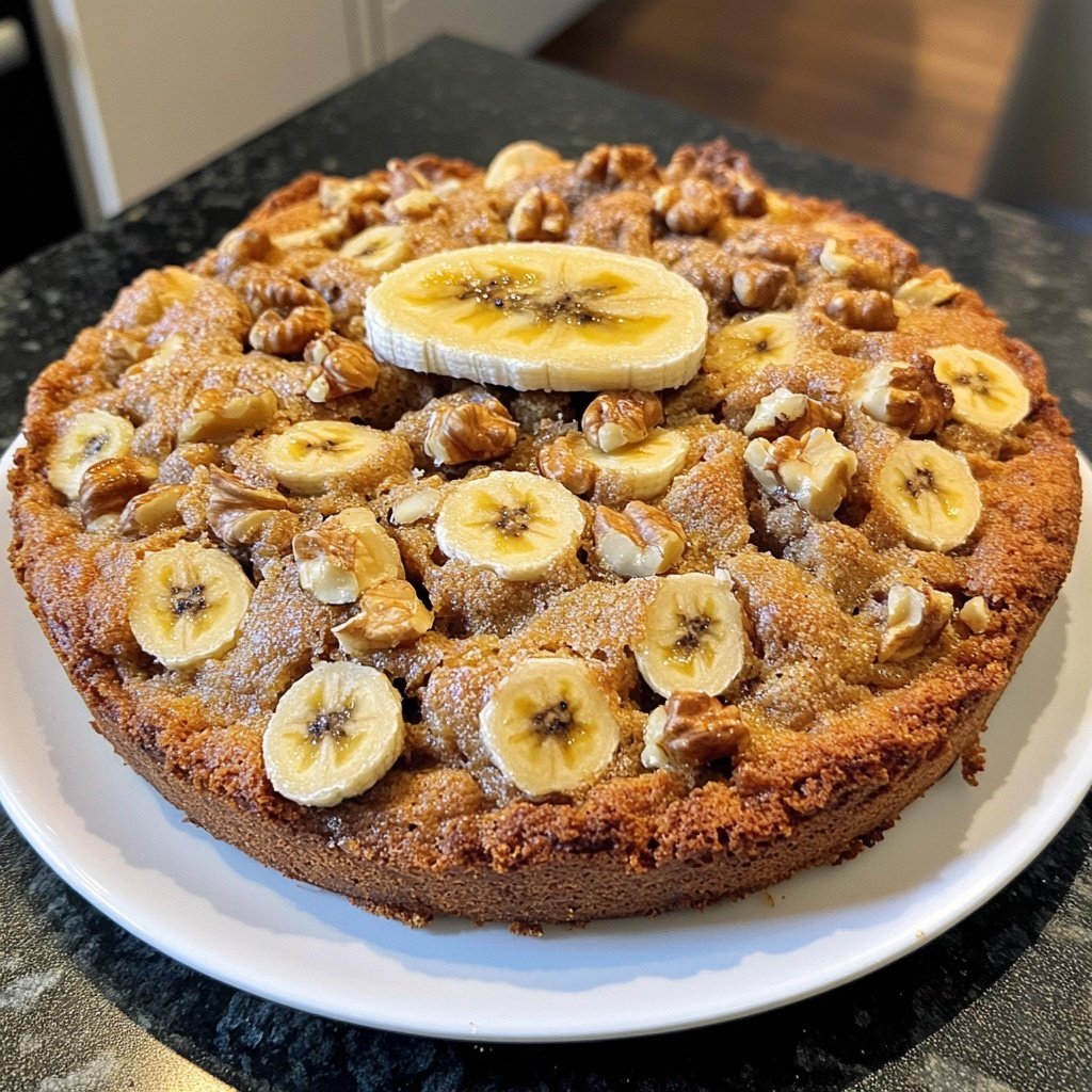 Bananenkuchen mit Nüssen