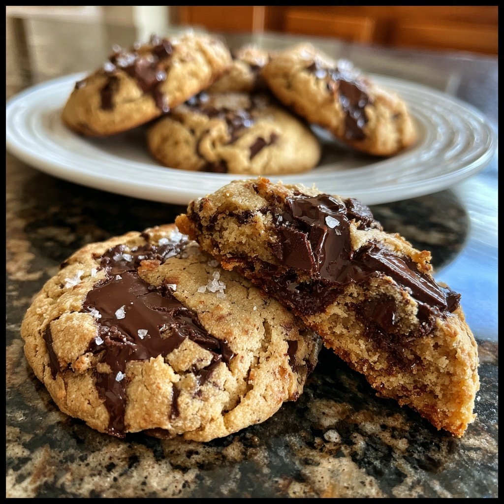 Cookies mit dunkler Schokolade