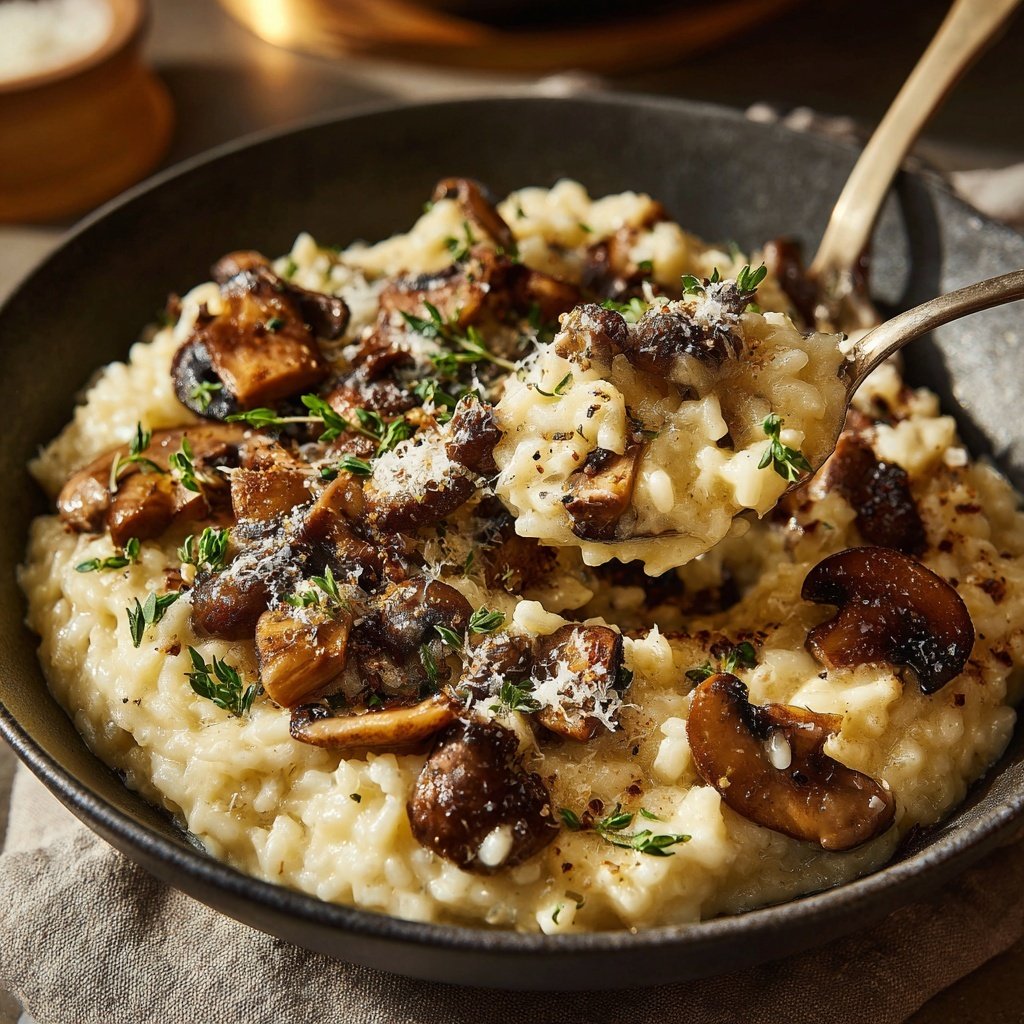 Pilzrisotto mit Thymian